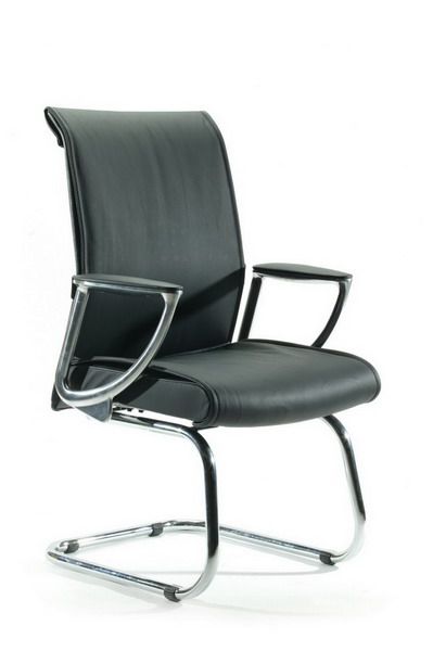 bentley visitor chair - black leather imags