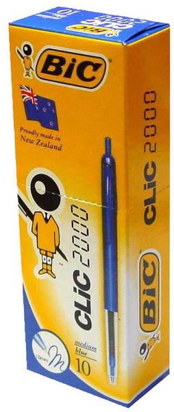 bic clic standard pen 10pcs blue imags