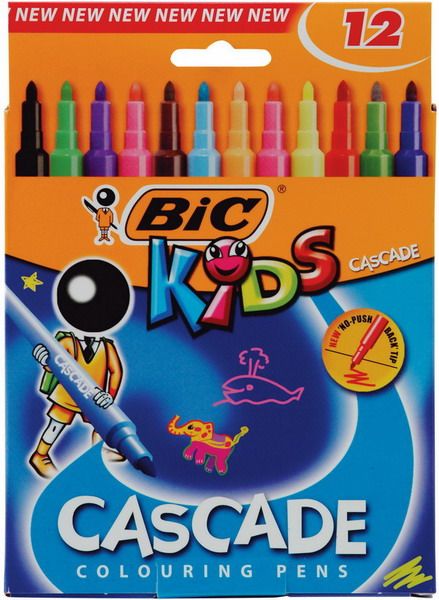 bic kids cascade felt pens 12pcs imags