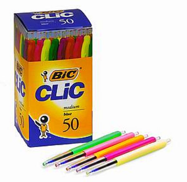 bic clic  standard pens 50pcs--blue imags