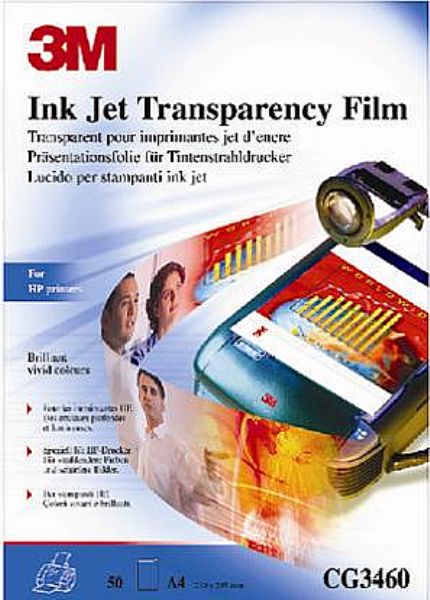 3m ohp ink jet film cg3460 for use a4 50 sheets imags