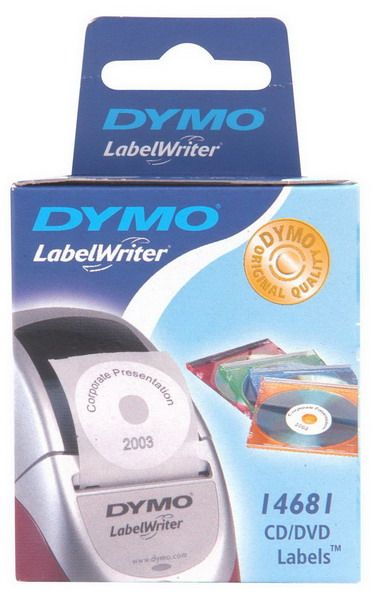 dymo label writer labels cd/dvd 160 lables 57mm diameter imags