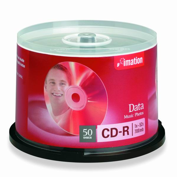 imation cd-r 52 x 700mb/80min 50pk spindle imags