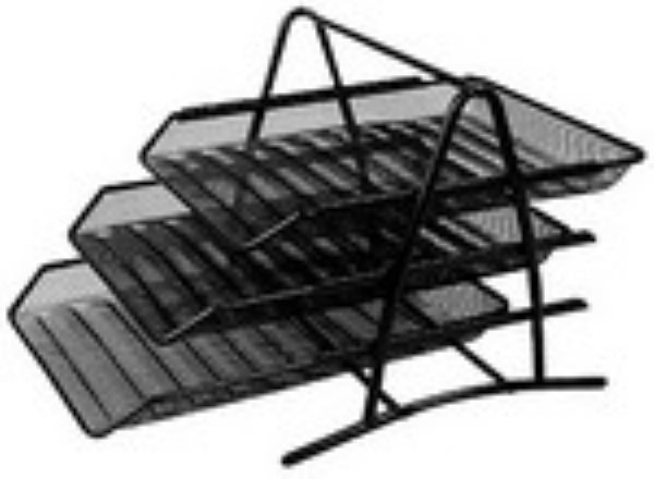 3-tier mesh document tray imags