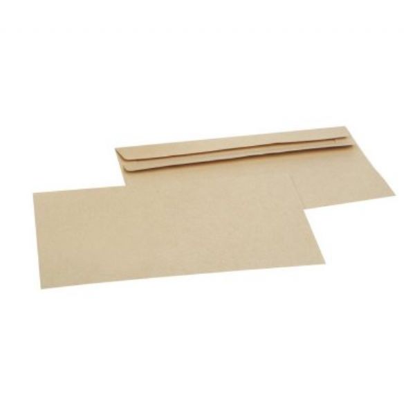 candida envelope dle kraft 114mm x 225mm - standard - tropical seal ( 500 per box) imags