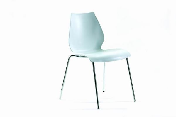 cantabria chair - chrome/white imags