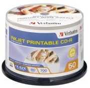 verbatim cd-r 80 min 50 pack white ij printable 52x imags