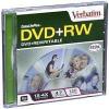 verbatim dvd+rw single jewel case 4.7gb 4x w/serl recording dye imags