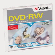 verbatim dvd-rw 6x 4.7gb jewel case single pk in jewel case imags