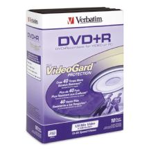 verbatim dvd+r 4.7gb 8x 10pk videogard trim case imags