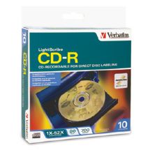 verbatim cd-r lightscribe 10pk spindle imags