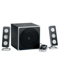 logitech  z4 speakers 2.1 black imags