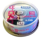 laser dvd-r 16x silver 25pk spindle none printable imags