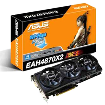 asus ati pcie eah4870x2 htdi/2g/a  512-bit gddr5 pci imags