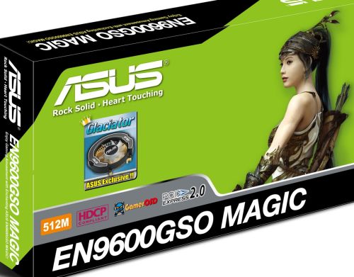 asus nvidia pcie en9600gso magic/htdp/512m  128-bit gddr2 imags