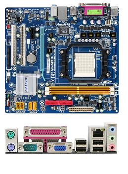 gigabyte m61pme-s2p am2+ ddr2 geforce 6100 / nforce 430 pci imags