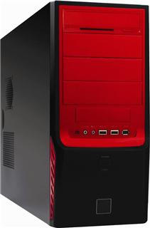gigabyte gz-x4 red-black dual-tone front mid tower case 320w psu atx/micro atx. imags