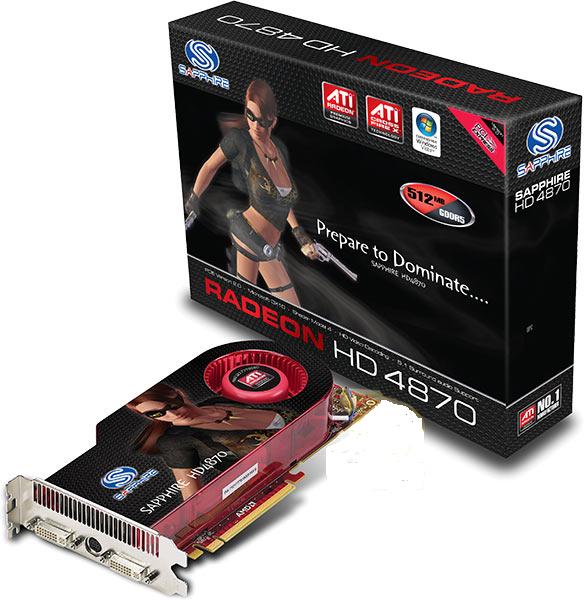 sapphire radeon hd4870 512mb gddr5 pci-e dual dvi / tv-out imags