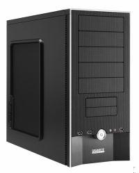 gigabyte isolo 210 black mid tower case aluminum bezel 2x 120mm fans no psu atx/micro atx. imags