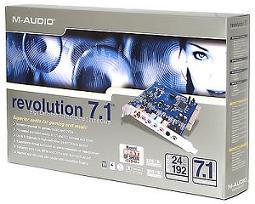 m-audio revolution ver 7.1 surround sound high definition pci true 24bit imags