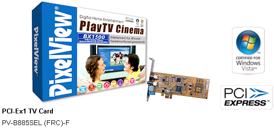 pixelview bx1500 playtv cinemapci-e imags