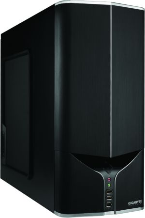 gigabyte poseidon-310 black mid tower case imags