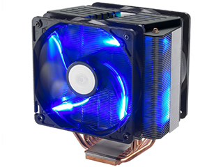 cooler master hyper n620 cpu cooler two 12cm blue led fan noise imags