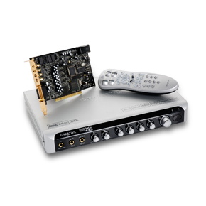 creative soundblaster x-fi i/o console + remote upgrade kit imags