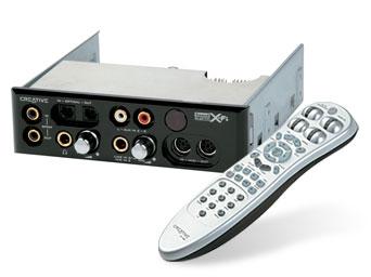 creative soundblaster x-fi i/o drive + remote upgrade kit imags