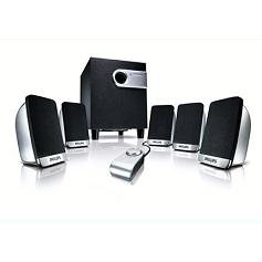 philips spa2600 multimedia speaker 5.1 surround sound imags