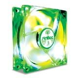 antec tricool 120mm green led case fan imags