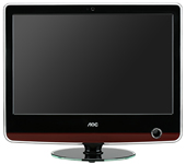 aoc 21.6 v22 slim wled hdmi lcd monitor imags