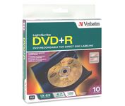 verbatim dvd+r 4.7gb 10pk hs light tscribe spindle 16x imags