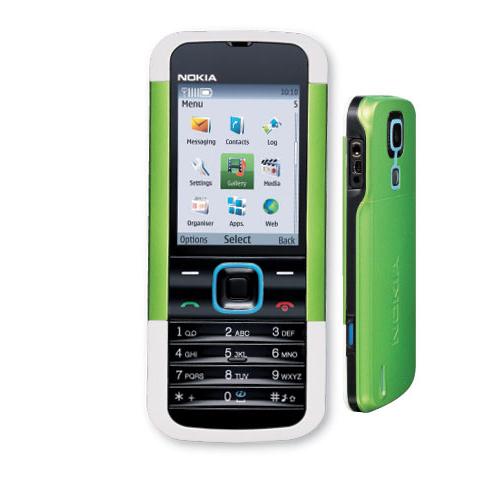 Nokia 5000D Green Mobile Phone imags