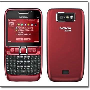 Nokia E63 Ruby Red Mobile Phone  imags