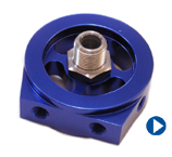 OIL COOLER ADAPTER HON/NISS/MIT/MAZ/TOY BLUE imags